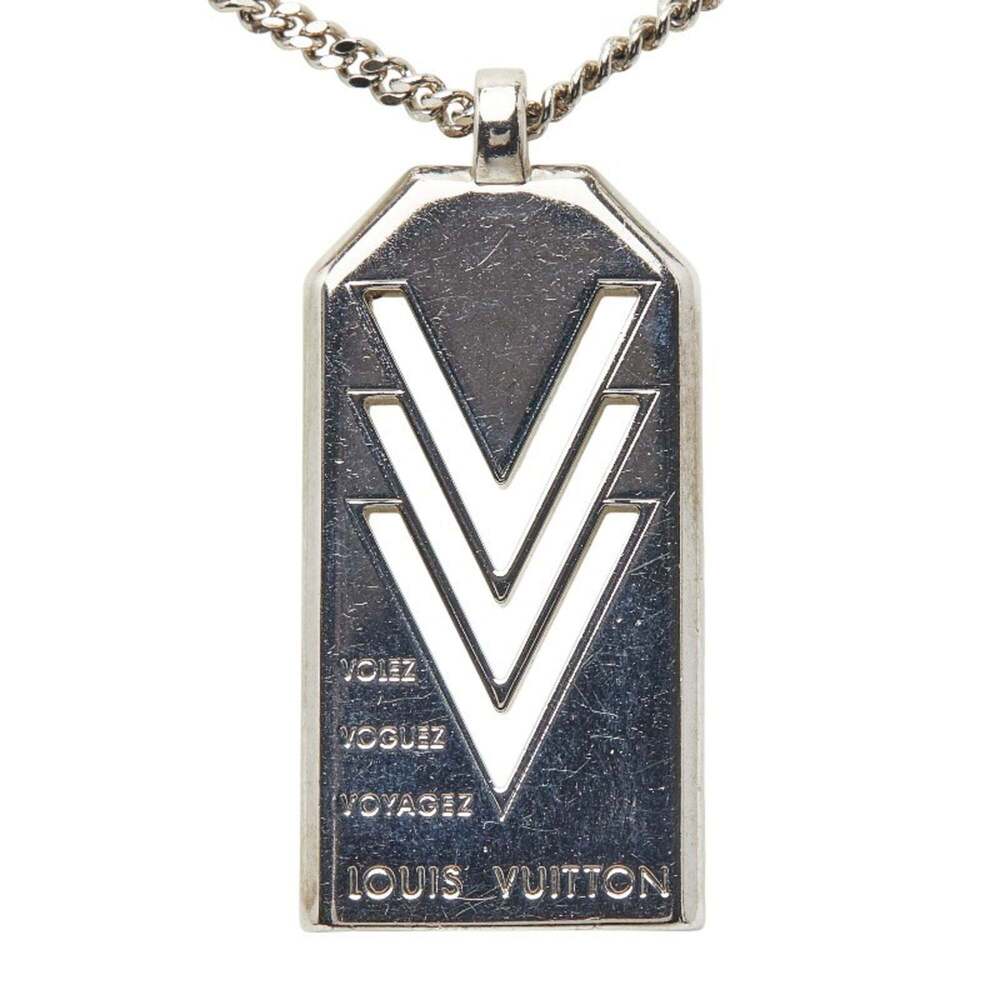 LOUIS VUITTON Silver Necklace - Picture 2 of 7